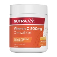 Nutralife纽乐维生素C咀嚼片500mg 200片